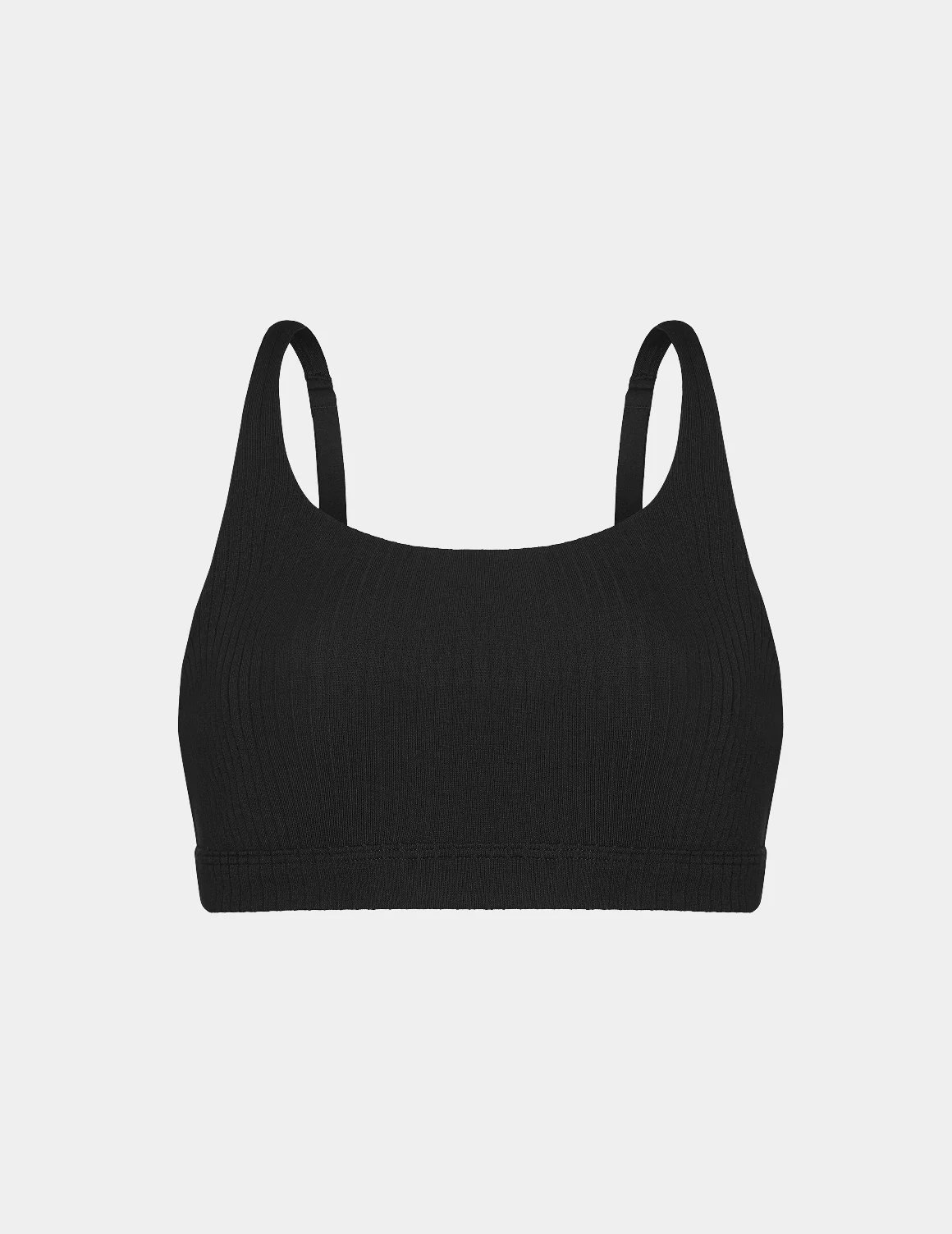 Cotton Rib Scoop Bralette - Last Call - Image 11