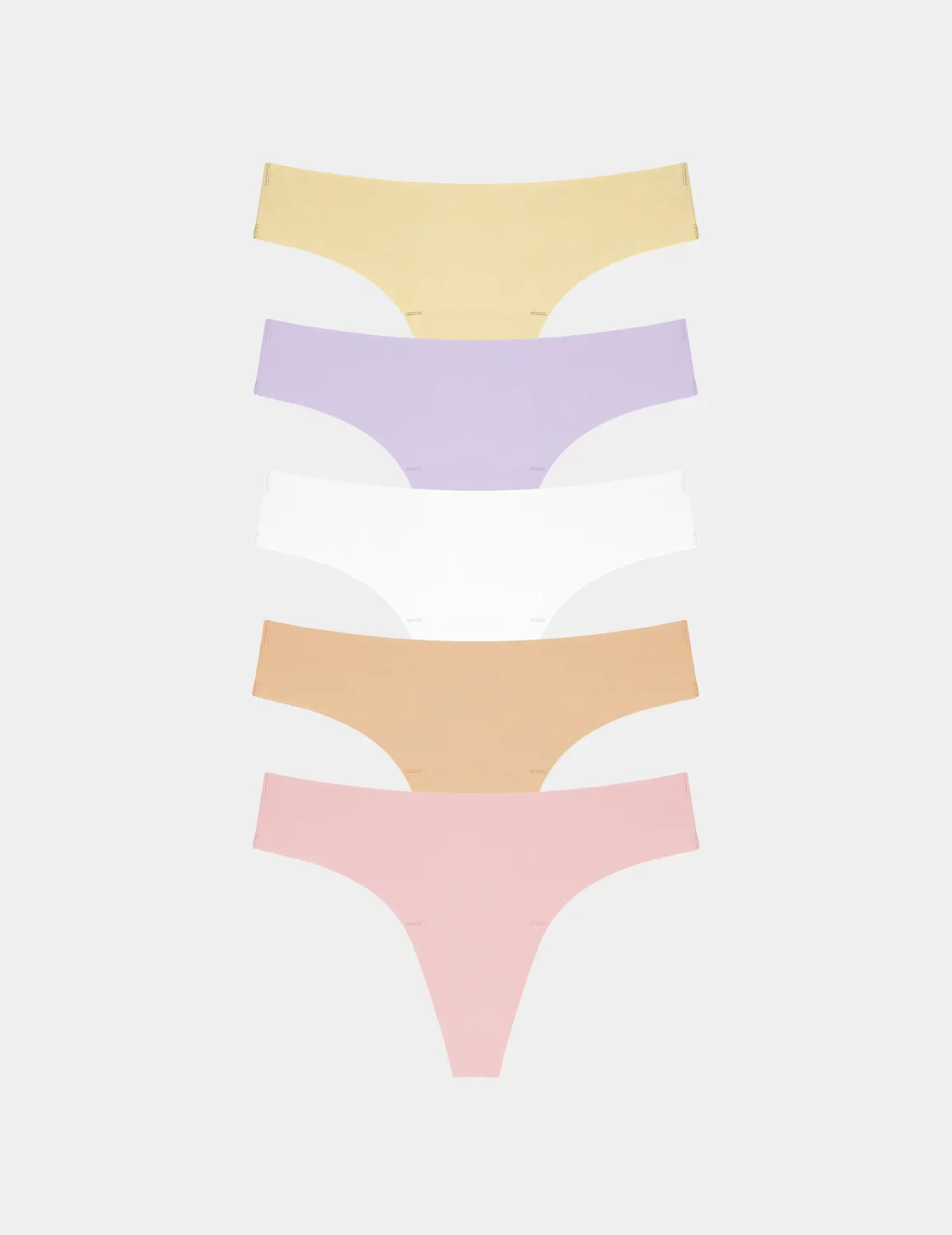 Essential No-Show Thong 5-Pack - Last Call - Image 3