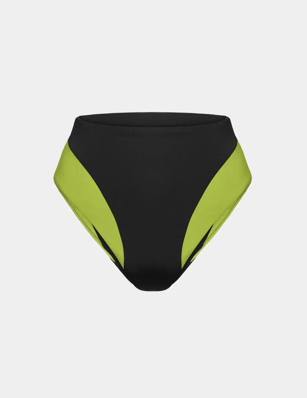 High Rise Bikini Swim Bottom - Color Block - Image 4