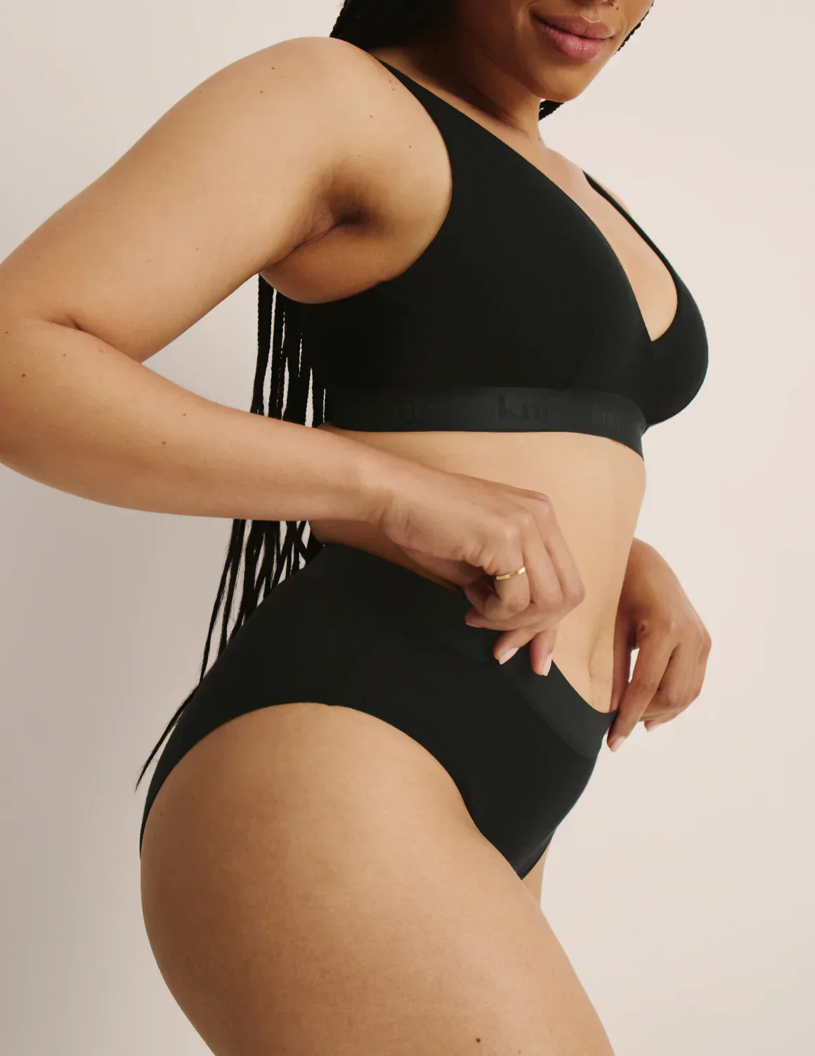 Leakproof Logo Modal Rib French Cut - Last Call - Image 10