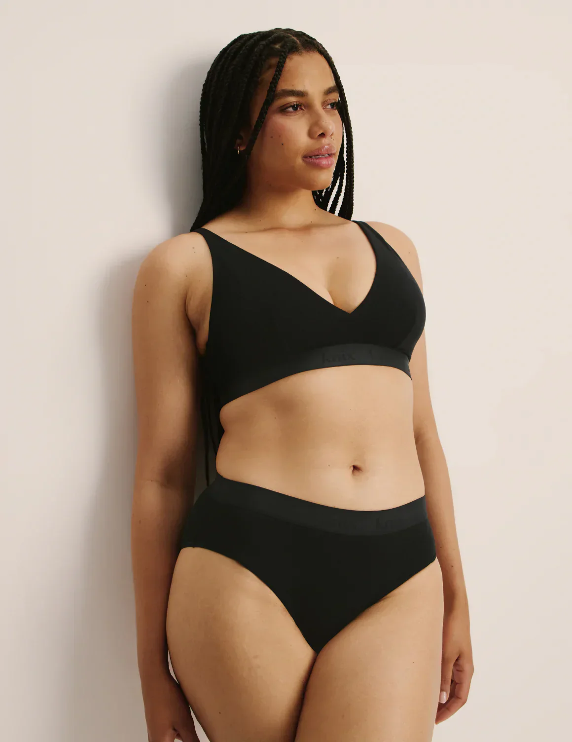 Leakproof Logo Modal Rib French Cut - Last Call - Image 2