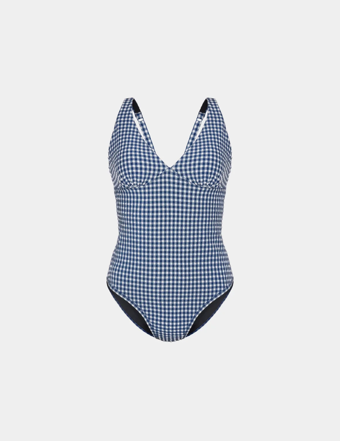 Leakproof Seersucker Sculpt Deep V One Piece Swimsuit - Image 2