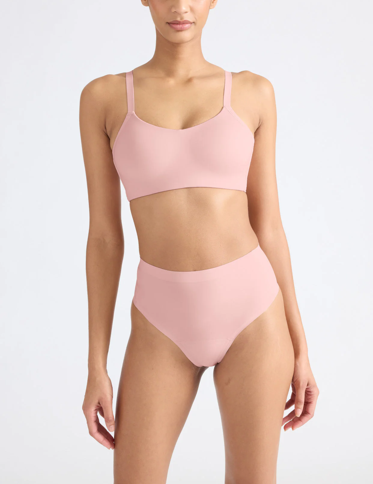 Light Leakproof No-Show High Rise Thong - Last Call - Image 36