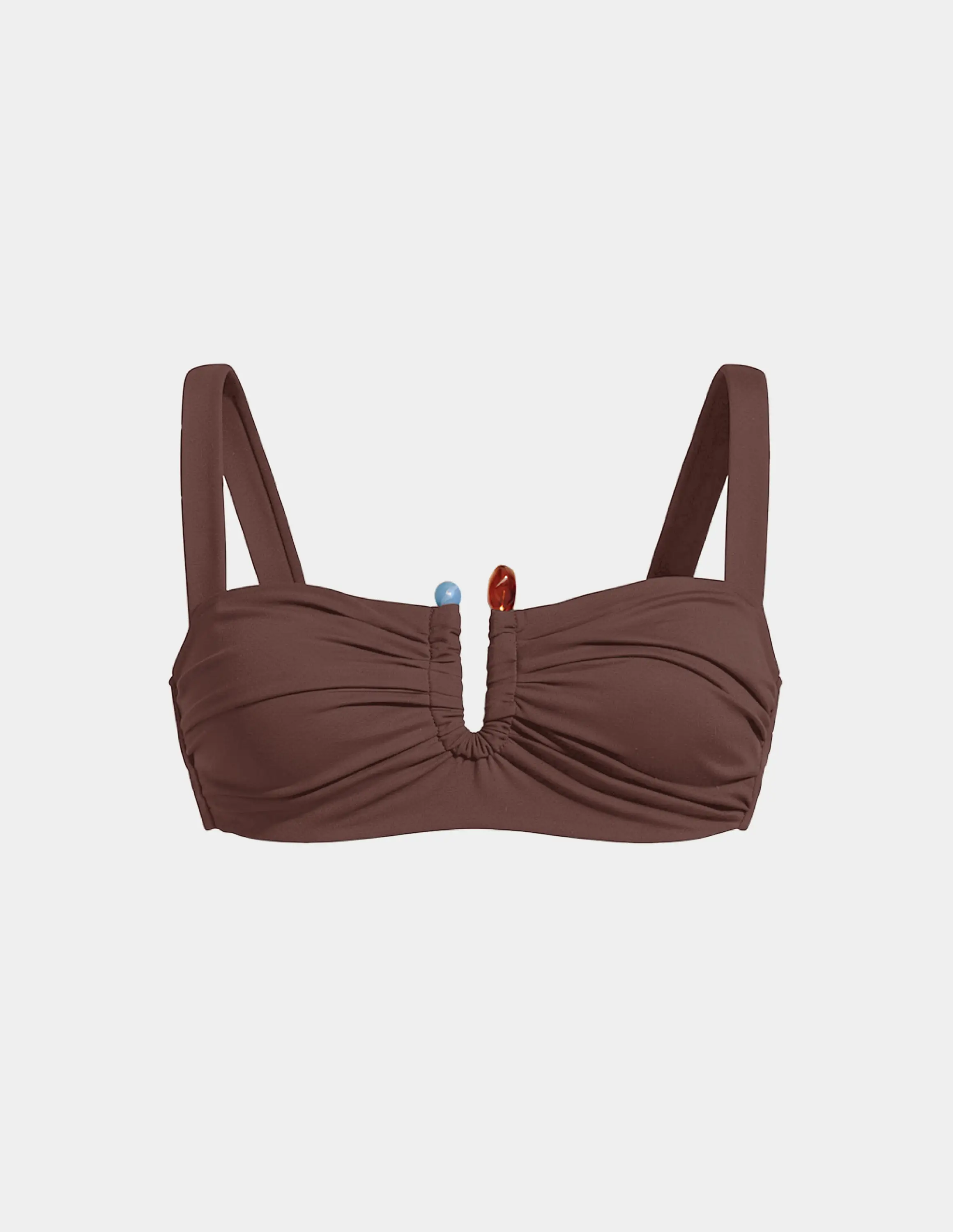 Limited-Edition Sculpt Ruched Bikini Top - Image 11