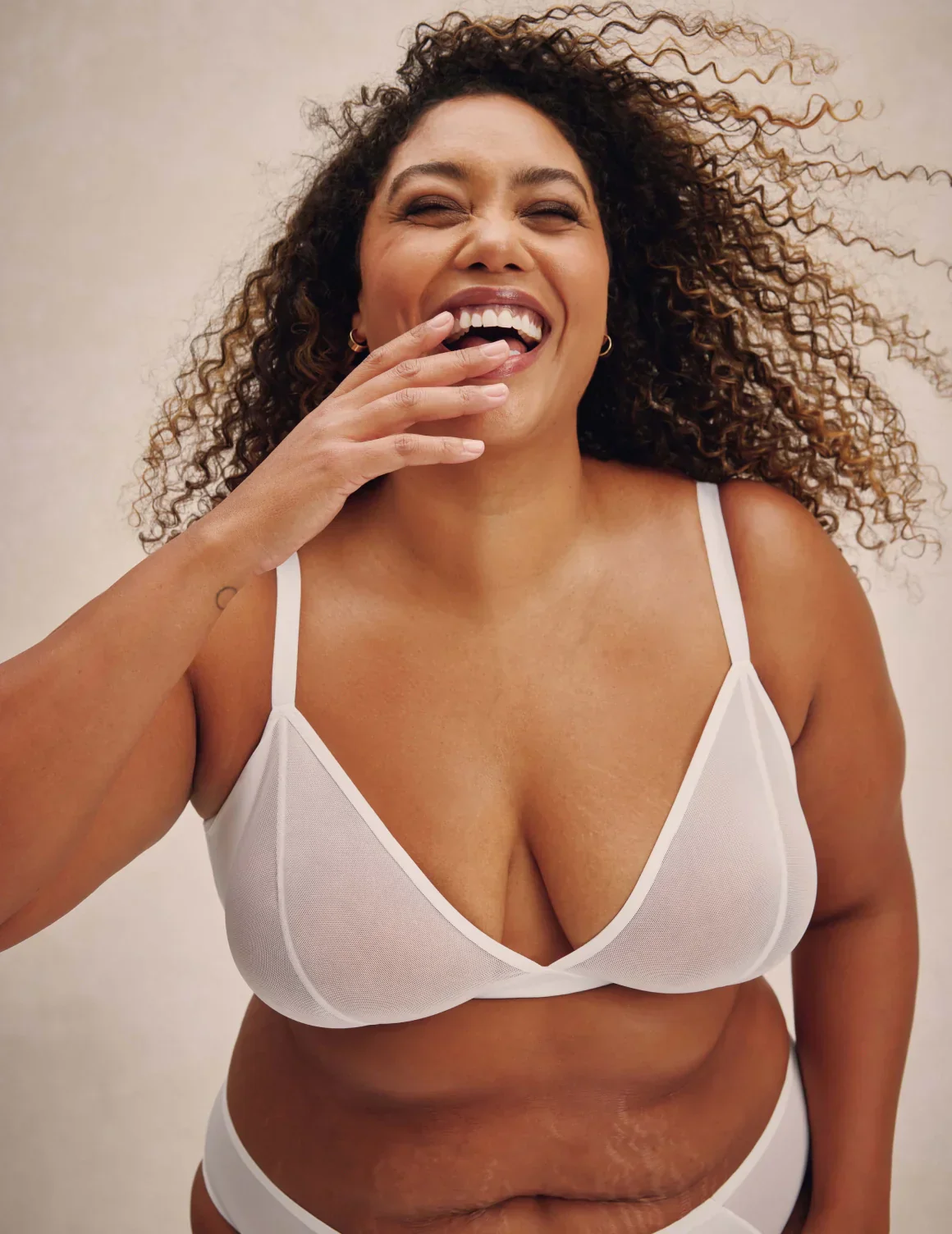 Mesh Deep V Bra - Image 26