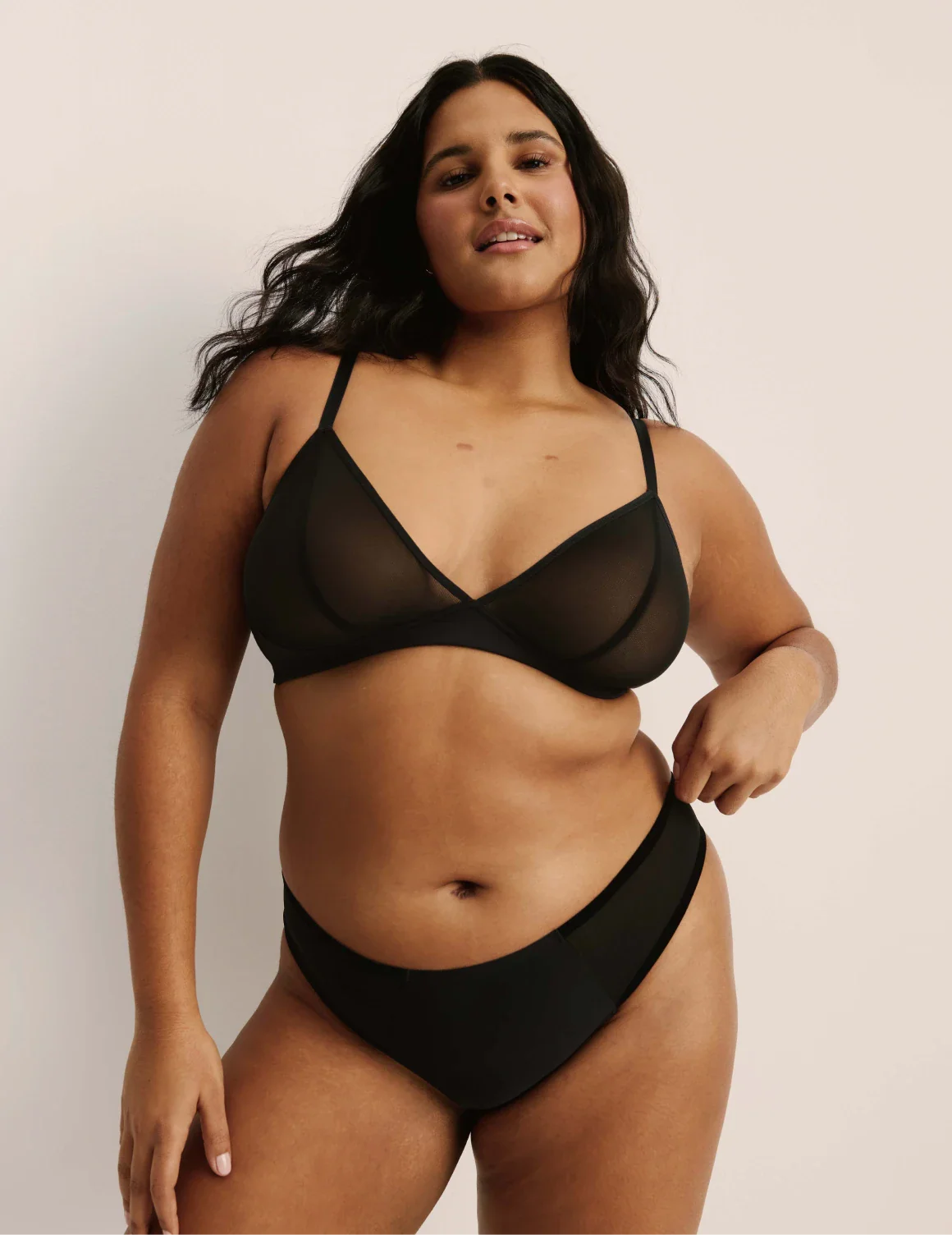 Mesh Deep V Bra - Image 4