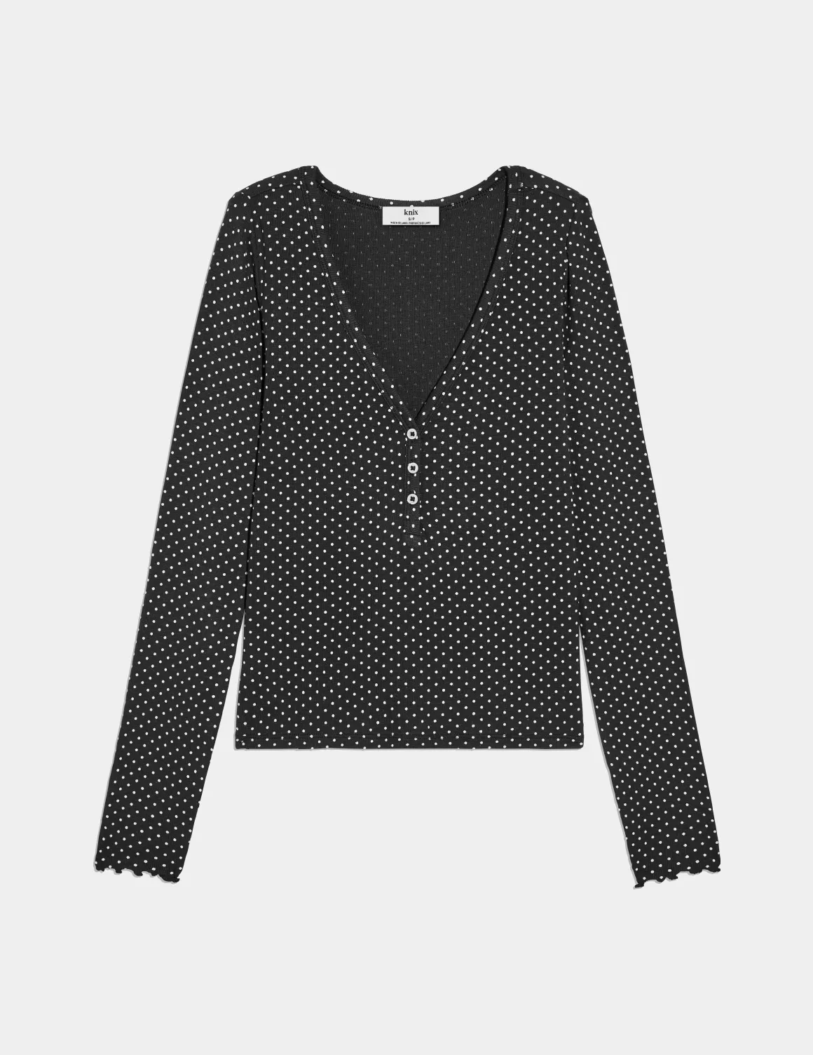 Modal Rib Long Sleeve Henley - Image 10