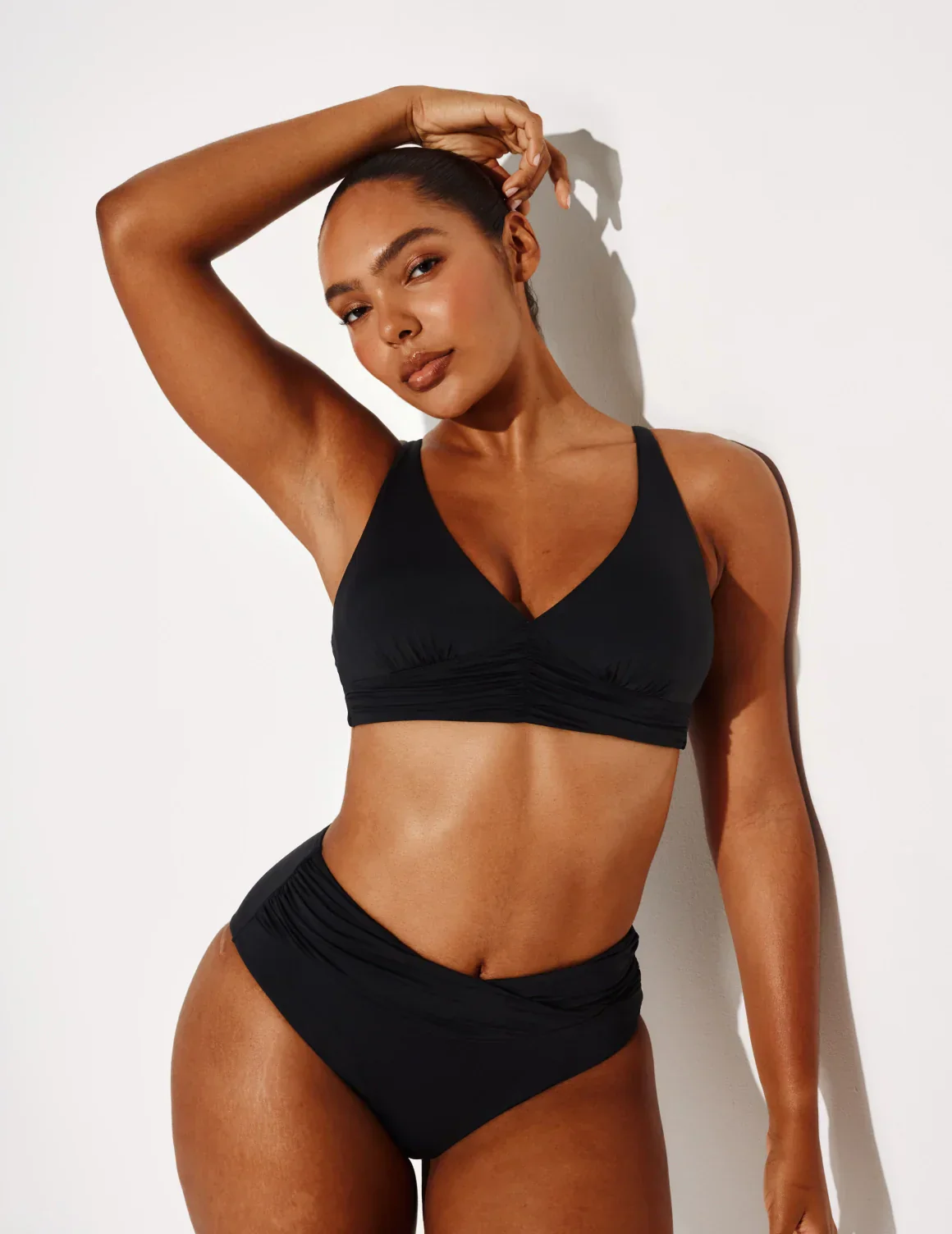Sculpt Ruched Bikini Swim Bottom - Image 6