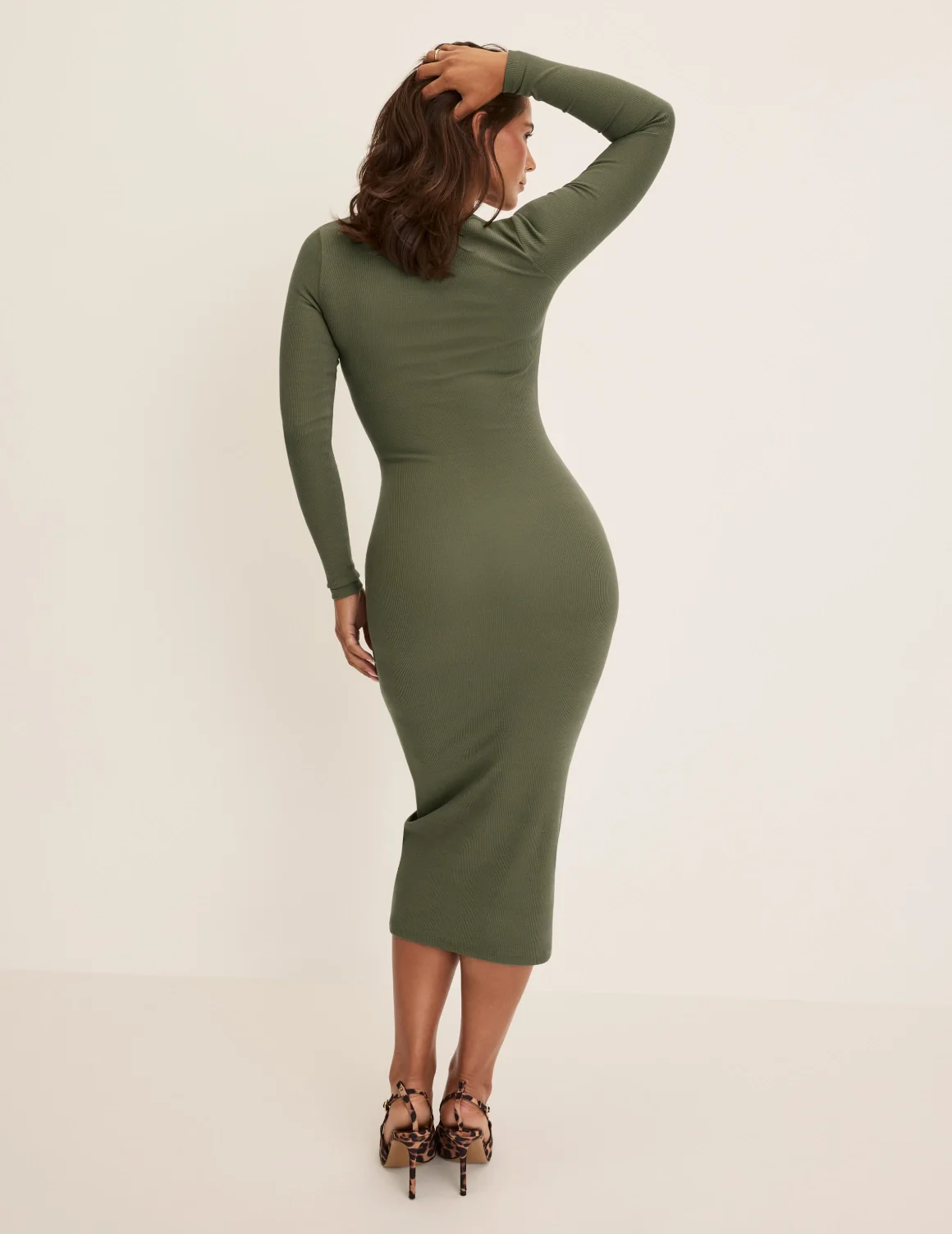 SculptRib™ Cotton Henley Dress - Image 7