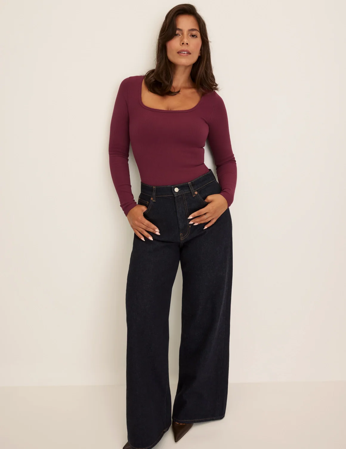 SculptRib™ Cotton Long Sleeve Top - Image 8
