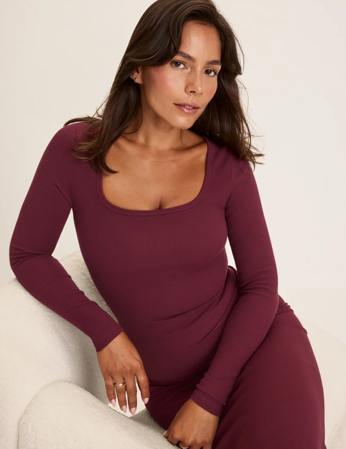 SculptRib™ Cotton Long Sleeve Top - Image 9