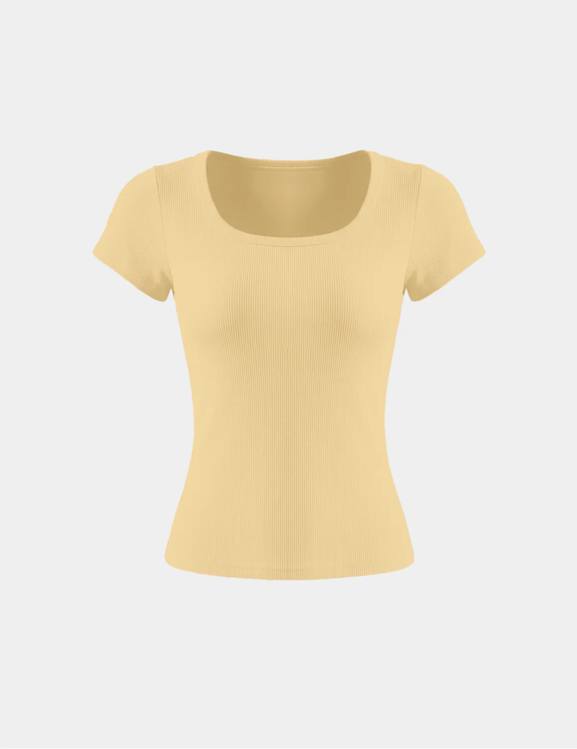 SculptRib™ Cotton Scoop Neck T-Shirt - Image 6