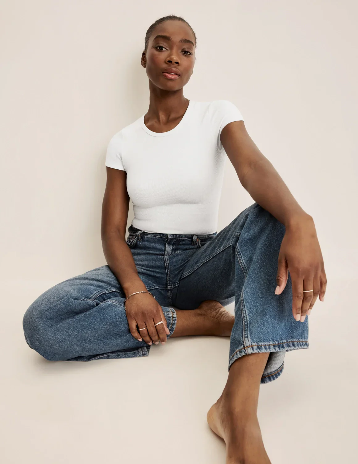 SculptRib™ Cotton T-Shirt - Image 3