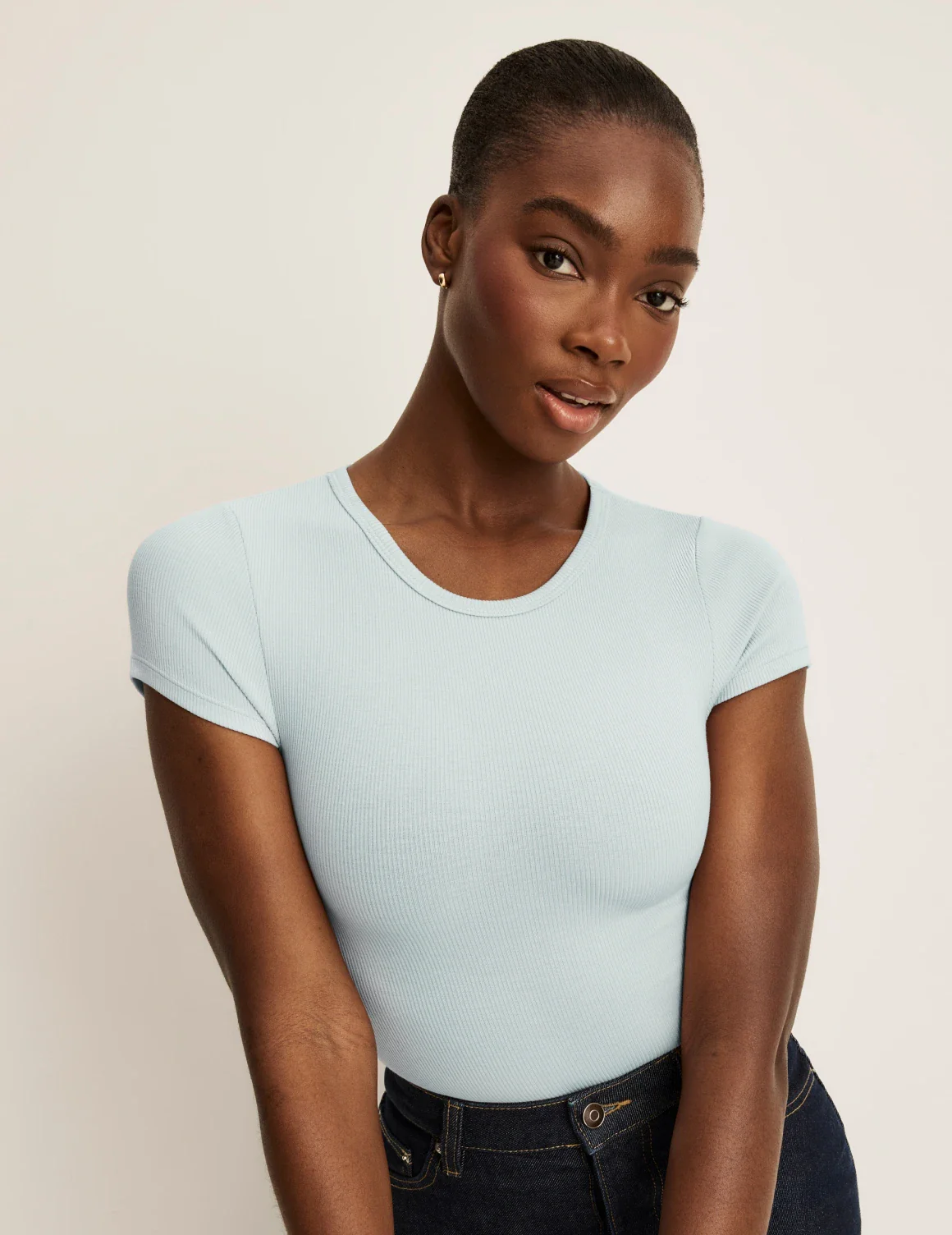 SculptRib™ Cotton T-Shirt - Image 6
