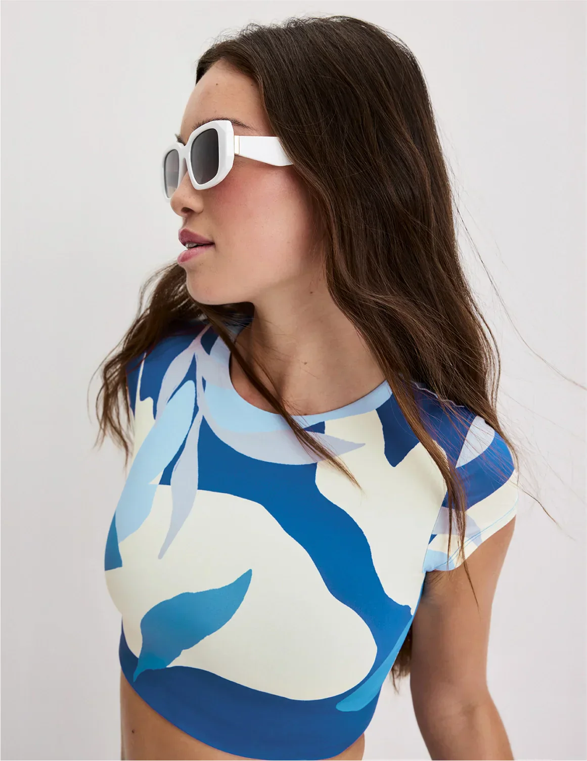 Teen High Tide Cropped Swim Top - Image 8