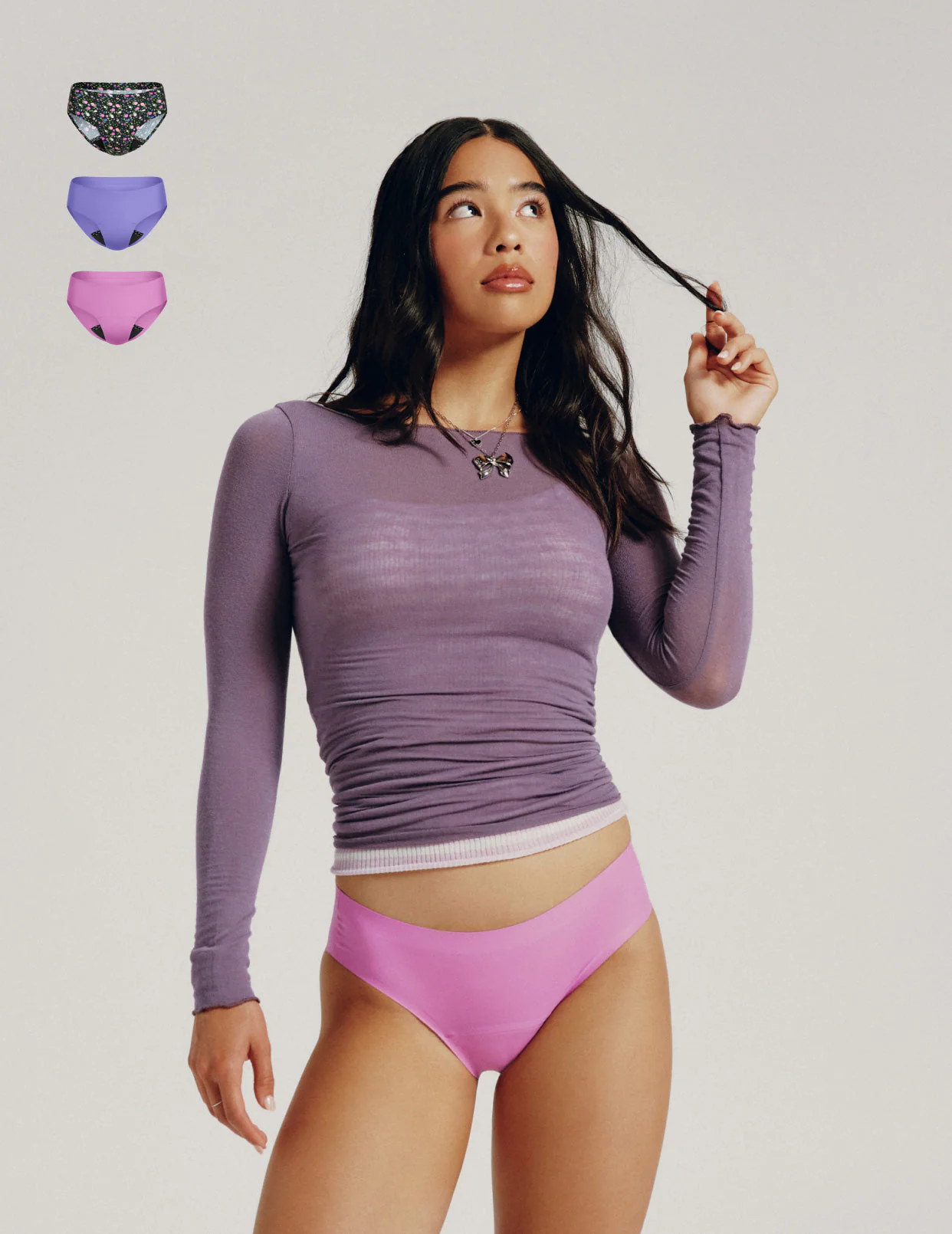 Teen Leakproof UltraThin No-Show Bikini 3-Pack - Image 35
