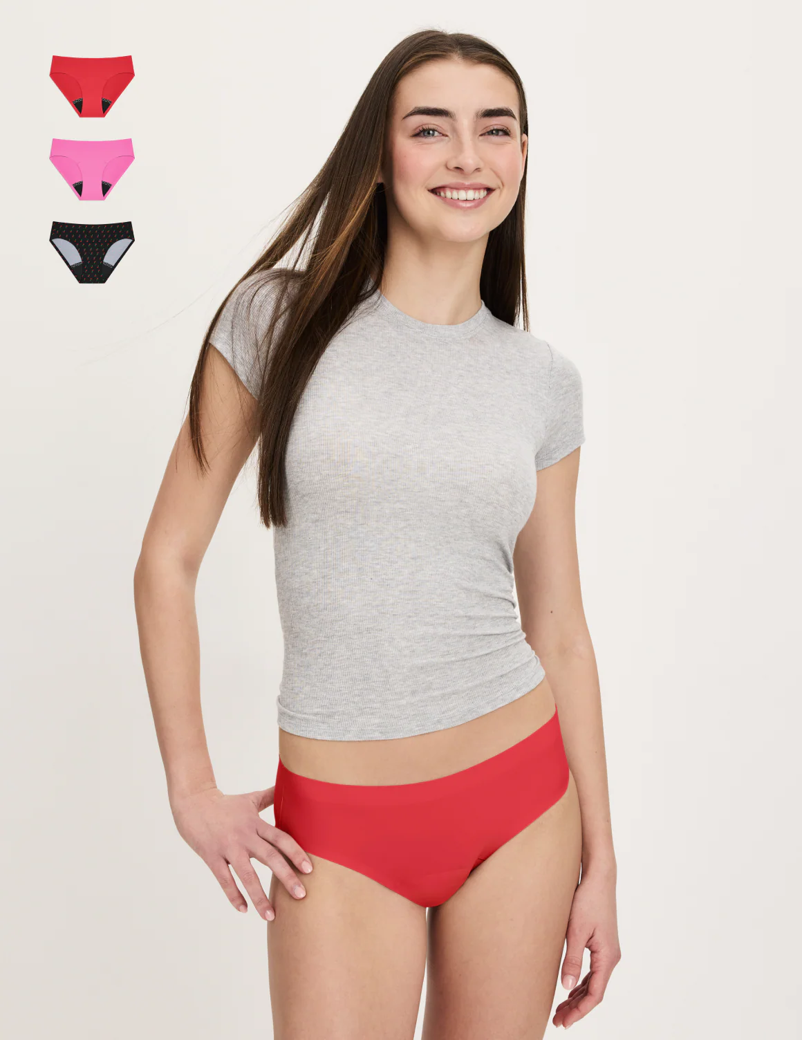 Teen Leakproof UltraThin No-Show Bikini 3-Pack - Image 67