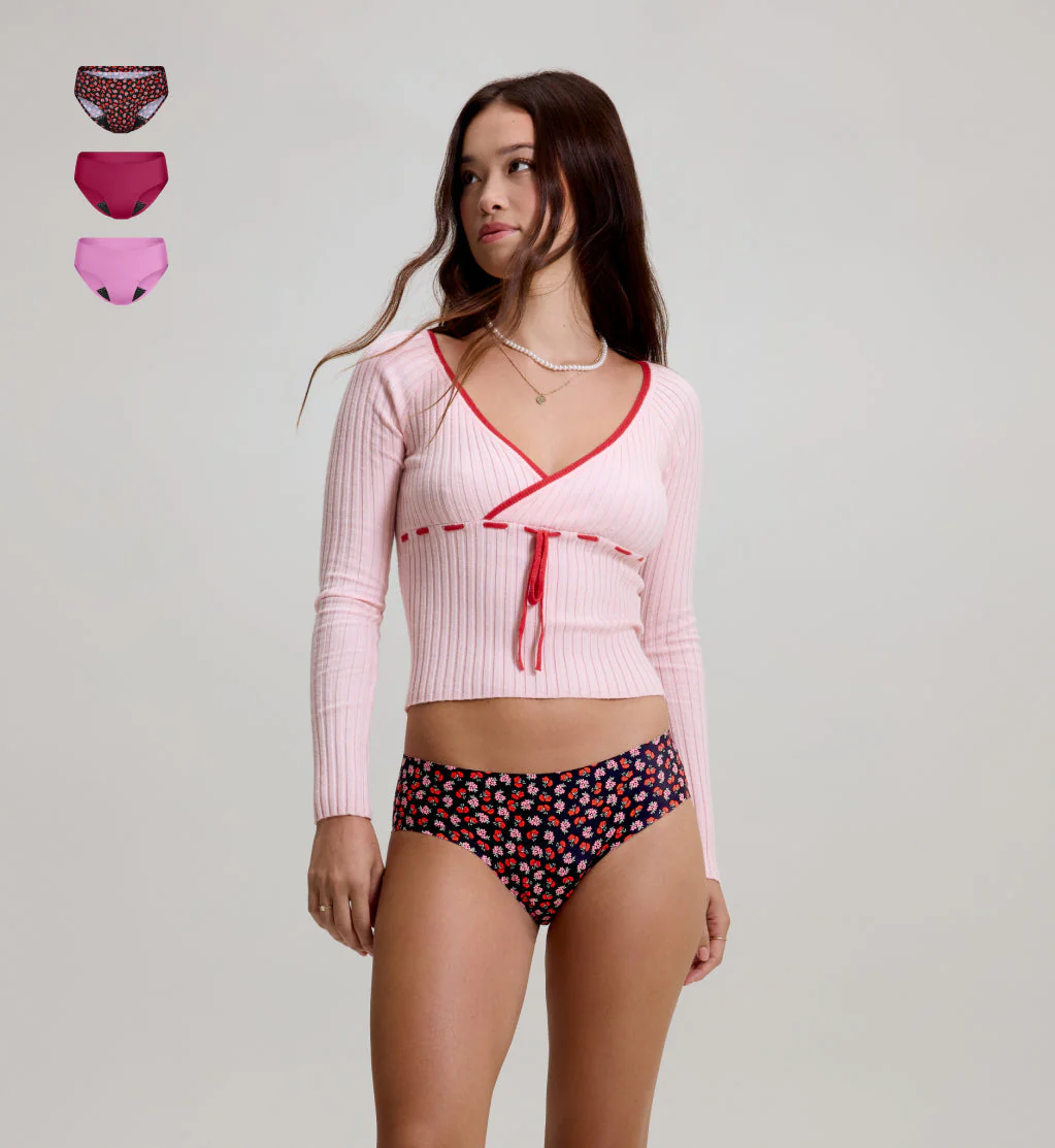 Teen Leakproof UltraThin No-Show Bikini 3-Pack - Image 7