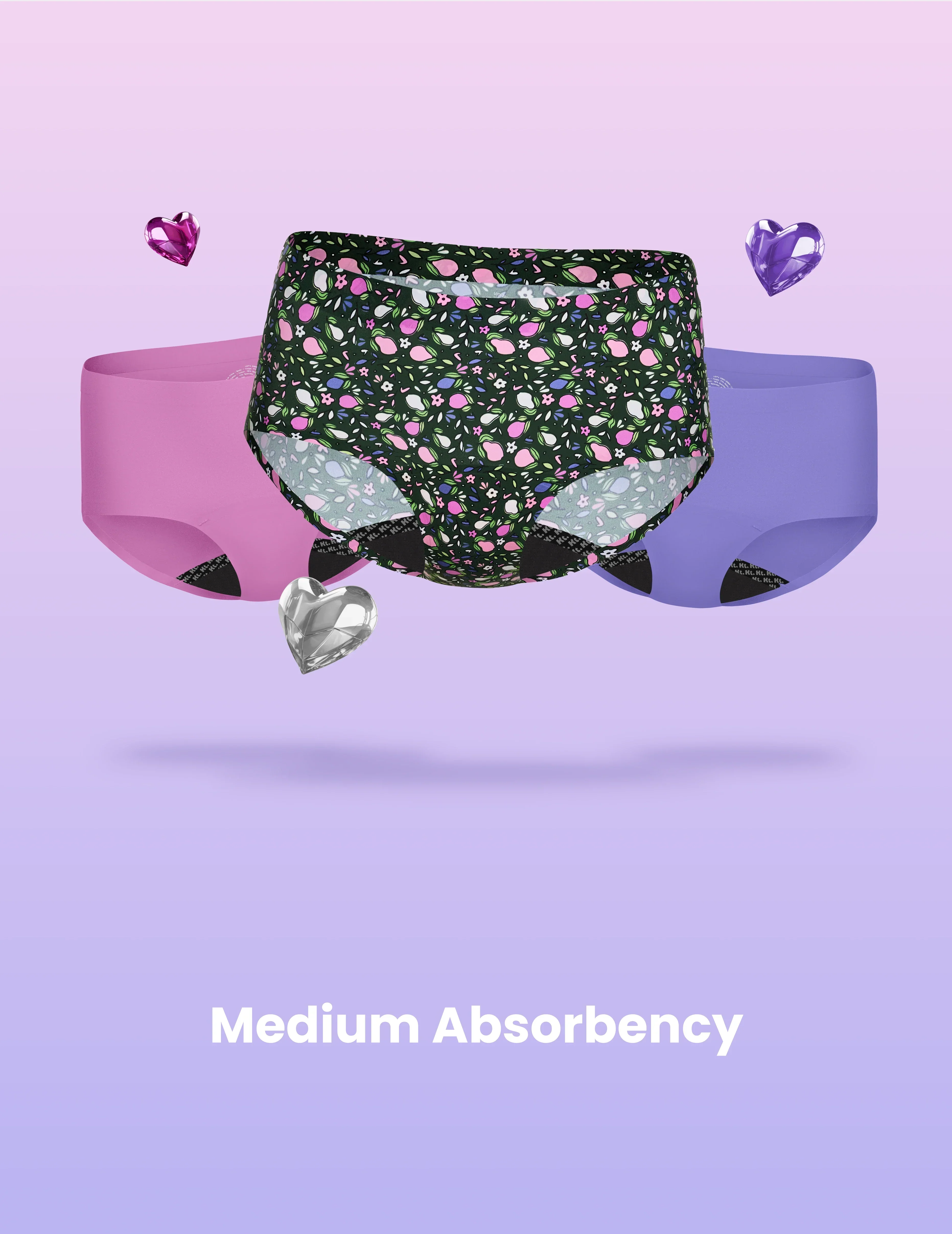 Teen Leakproof UltraThin No-Show Boyshort 3-Pack - Image 40