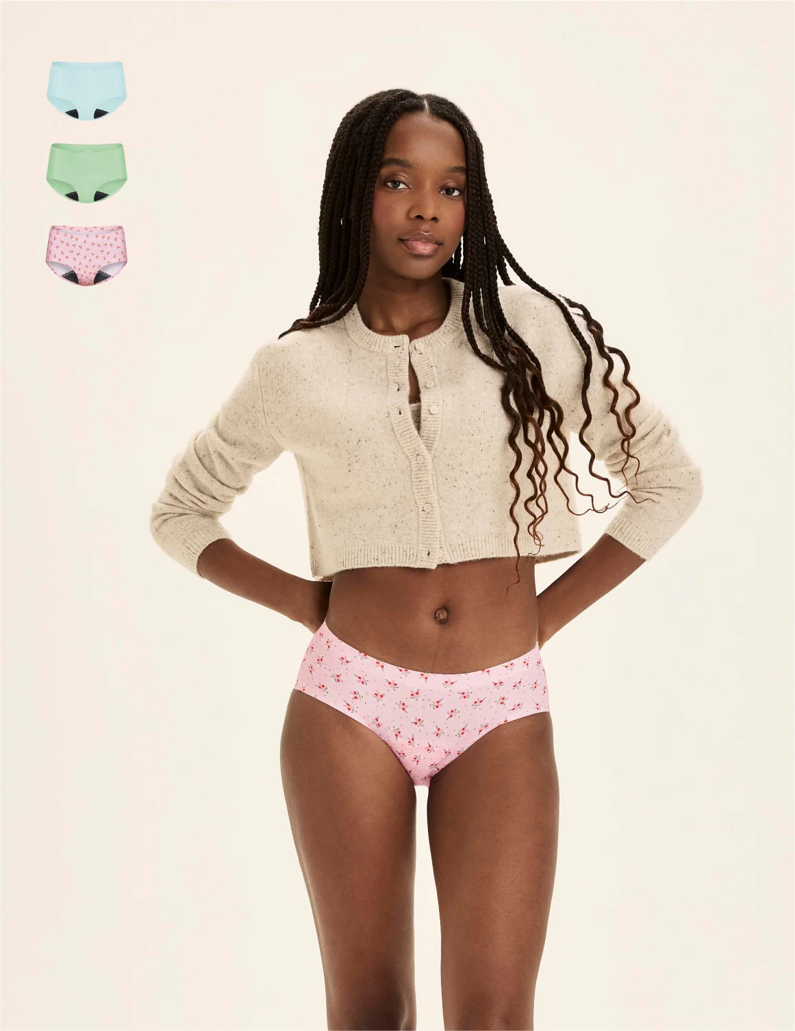 Teen Leakproof UltraThin No-Show Boyshort 3-Pack - Image 45