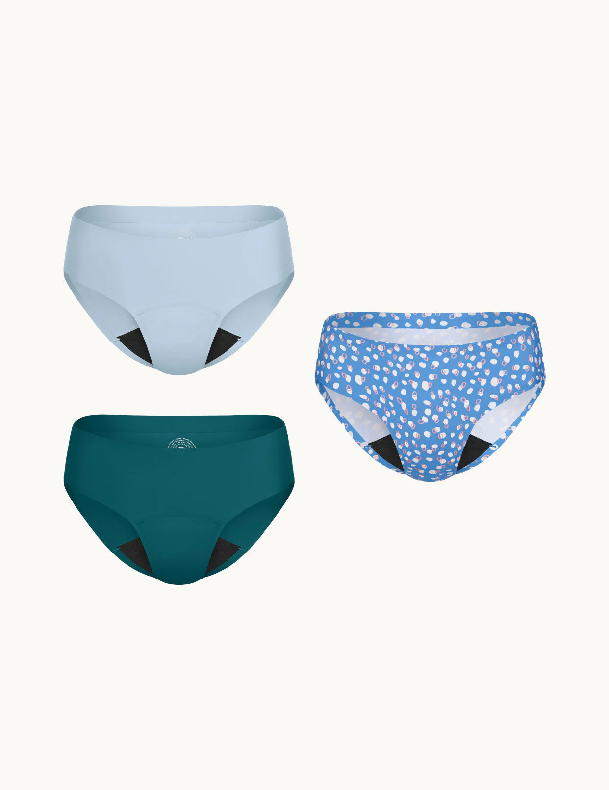 Teen Light Leakproof No-Show Bikini 3-Pack - Image 49