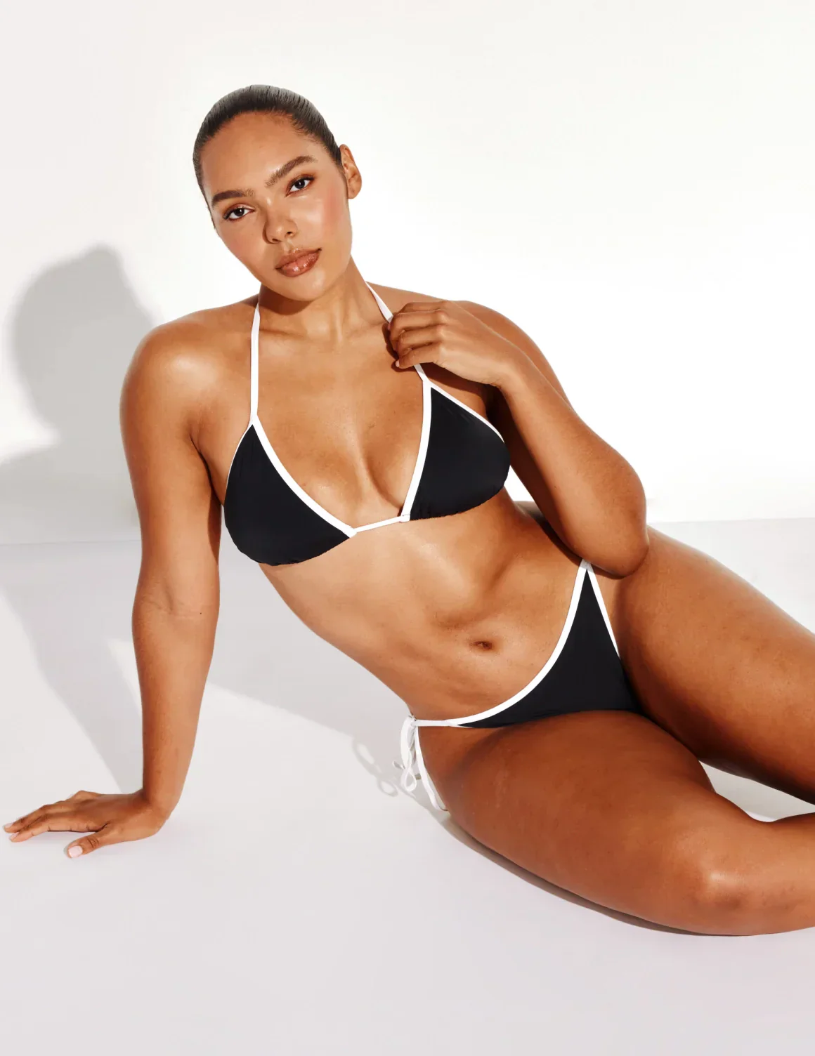 Triangle Bikini Top - Color Block - Last Call - Image 9